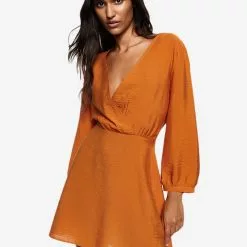 Mango Belt Satin Dress