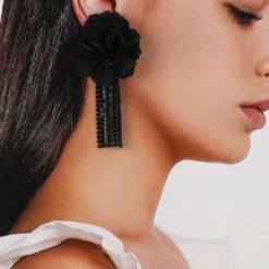 Mango Mesh Flower Earrings -Mango popular store mango 1215 3392436 3