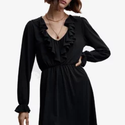 Mango Short Ruffled Dress