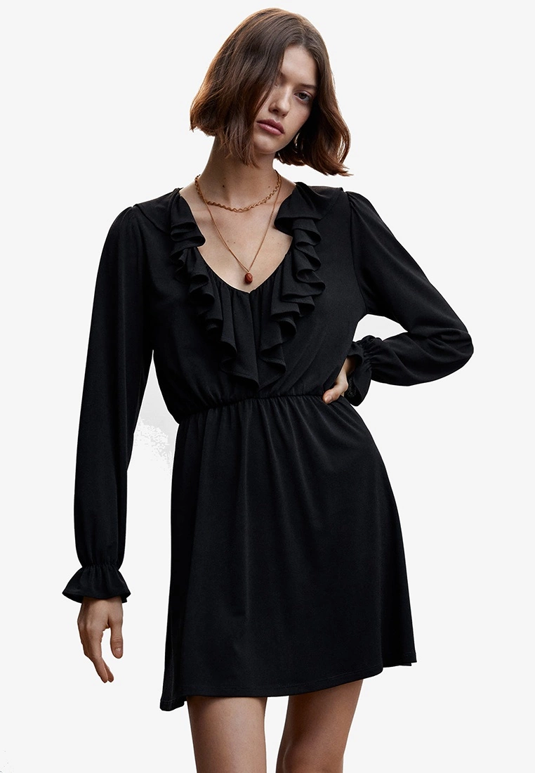 Mango Short Ruffled Dress 3 Mango Short Ruffled Dress