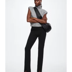 Mango Slit Hem Trousers -Mango popular store mango 1259 6812726 4