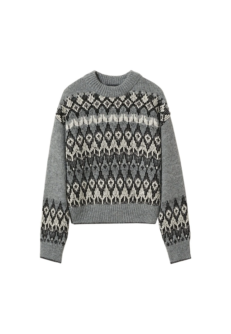 Mango Jersey Lurex Border Sweater 7 Mango Jersey Lurex Border Sweater - Image 5
