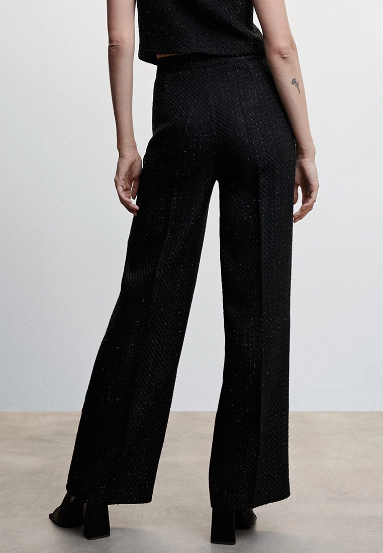 Mango Jewel Button Tweed Trousers 4 Mango Jewel Button Tweed Trousers - Image 2