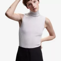 Mango Turtleneck Knit Top