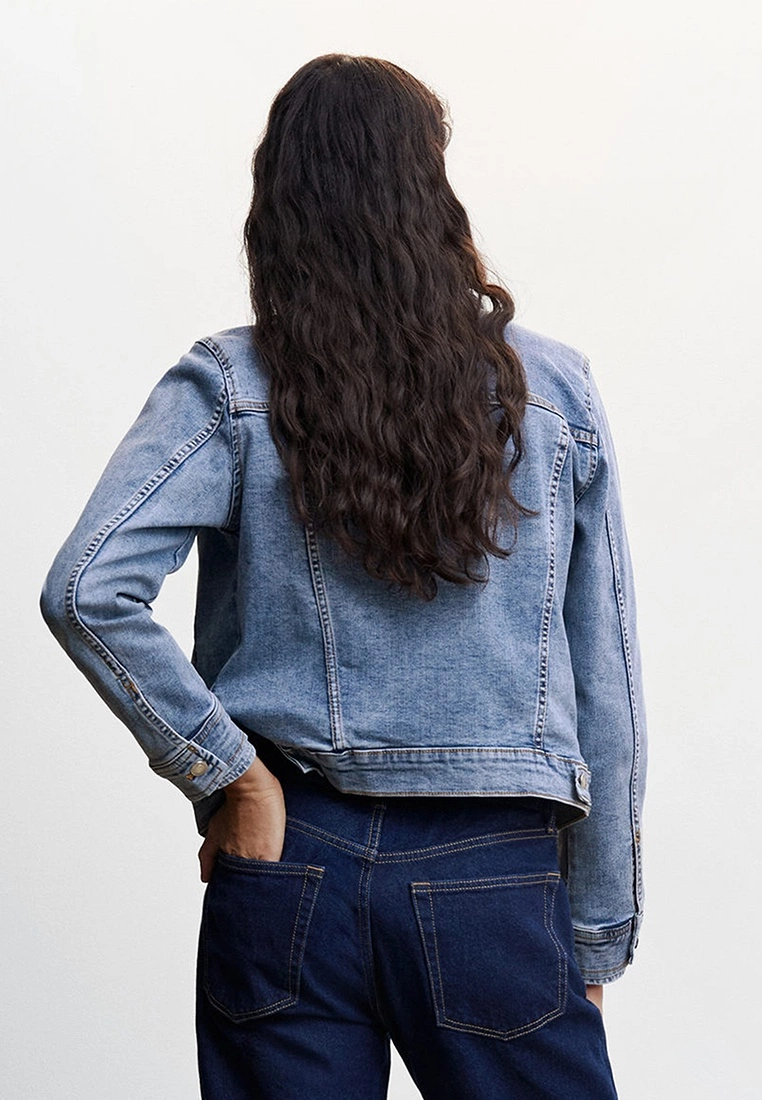 Mango Pocketed Denim Jacket 4 Mango Pocketed Denim Jacket - Image 2