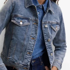 Mango Pocketed Denim Jacket 10 Mango Pocketed Denim Jacket -Mango popular store mango 1324 7142536 3
