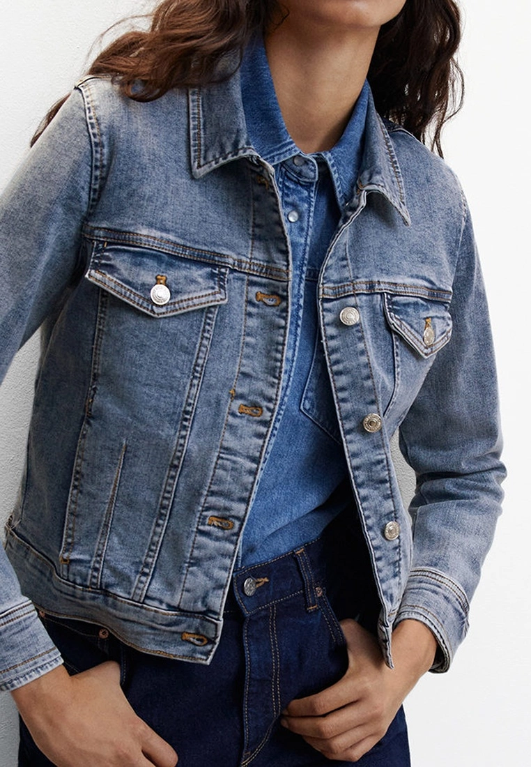 Mango Pocketed Denim Jacket 5 Mango Pocketed Denim Jacket - Image 3