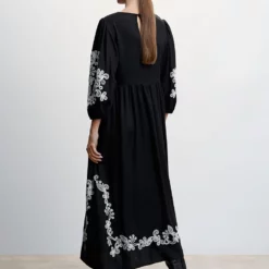 Mango Ethnic Embroidery Dress -Mango popular store mango 1326 9852536 2