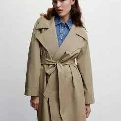 Mango Oversized Cotton Trench Coat -Mango popular store mango 1330 8329046 4