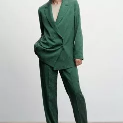 Mango Floral Jacquard Blazer -Mango popular store mango 1332 9452536 4