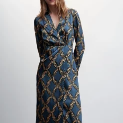 Mango Midi Printed Dress -Mango popular store mango 1335 2529046 5