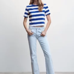 Mango Crop Plain T-Shirt -Mango popular store mango 1336 1532536 4