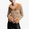 Mango Cardigan Faux-Fur Neck -Mango popular store mango 1338 2152536 1