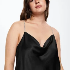 Mango Cami Top With Jewel Straps -Mango popular store mango 1345 4467436 2