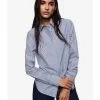 Mango Poplin Slim Striped Shirt -Mango popular store mango 1347 9770826 1