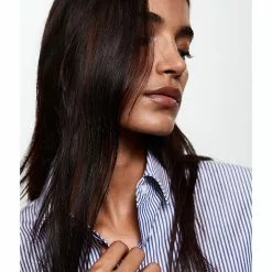 Mango Poplin Slim Striped Shirt 11 Mango Poplin Slim Striped Shirt -Mango popular store mango 1347 9770826 3