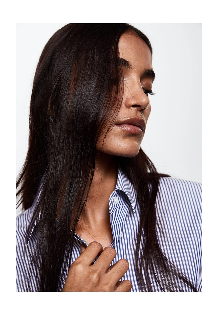 Mango Poplin Slim Striped Shirt 5 Mango Poplin Slim Striped Shirt - Image 3