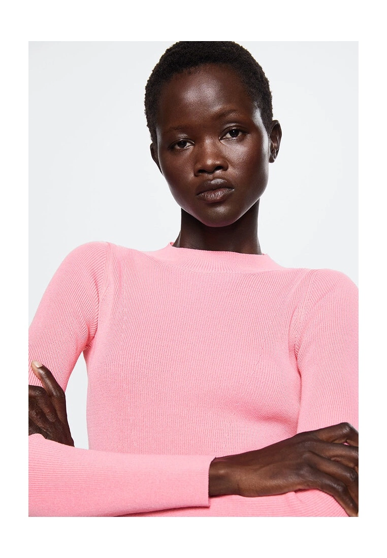 Mango Textured Fine-Knit Sweater 6 Mango Textured Fine-Knit Sweater - Image 4