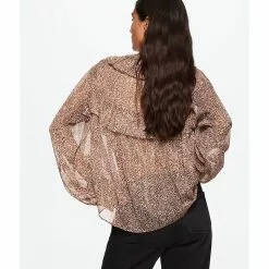 Mango Animal Print Blouse -Mango popular store mango 1363 0830826 3