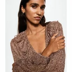 Mango Animal Print Blouse -Mango popular store mango 1364 0830826 4