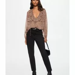 Mango Animal Print Blouse -Mango popular store mango 1364 0830826 5