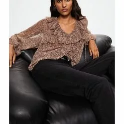 Mango Animal Print Blouse -Mango popular store mango 1364 0830826 6