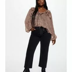 Mango Animal Print Blouse -Mango popular store mango 1364 0830826 7