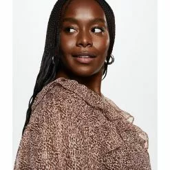 Mango Animal Print Blouse -Mango popular store mango 1364 0830826 8