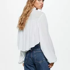 Mango Floral Embroidery Blouse -Mango popular store mango 1370 7077436 2