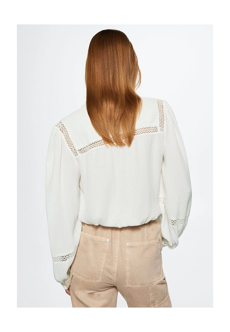 Mango Openwork Detail Blouse 4 Mango Openwork Detail Blouse - Image 2
