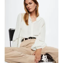 Mango Openwork Detail Blouse 10 Mango Openwork Detail Blouse -Mango popular store mango 1372 9350826 4