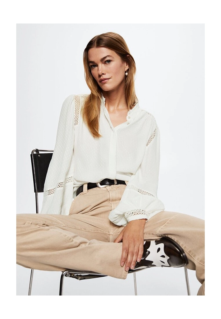 Mango Openwork Detail Blouse 6 Mango Openwork Detail Blouse - Image 4