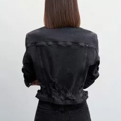 Mango Frayed Hem Denim Jacket 10 Mango Frayed Hem Denim Jacket -Mango popular store mango 1374 8549046 2