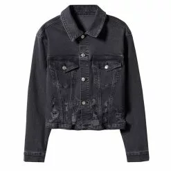 Mango Frayed Hem Denim Jacket 15 Mango Frayed Hem Denim Jacket -Mango popular store mango 1377 8549046 7