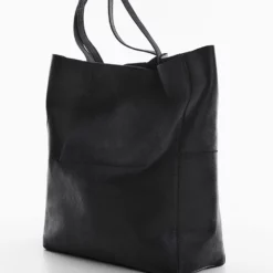 Mango Leather Shopper Bag -Mango popular store mango 1389 4352536 3