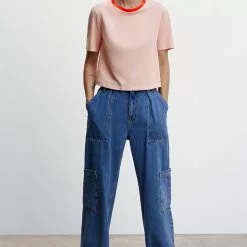 Mango Crop Plain T-Shirt 9 Mango Crop Plain T-Shirt -Mango popular store mango 1407 4652536 4