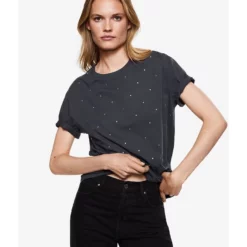 Mango Strass Cotton T-Shirt