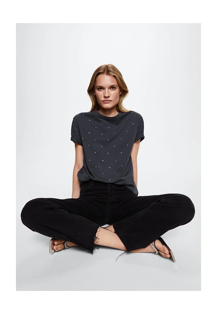 Mango Strass Cotton T-Shirt 6 Mango Strass Cotton T-Shirt - Image 4