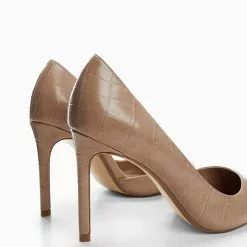 Mango Croc-Effect Heels -Mango popular store mango 1421 5852536 3