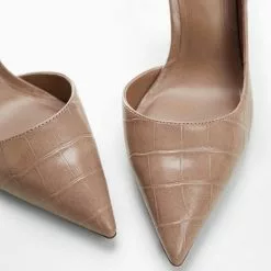 Mango Croc-Effect Heels -Mango popular store mango 1421 5852536 4