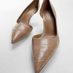 Mango Croc-Effect Heels -Mango popular store mango 1422 5852536 5