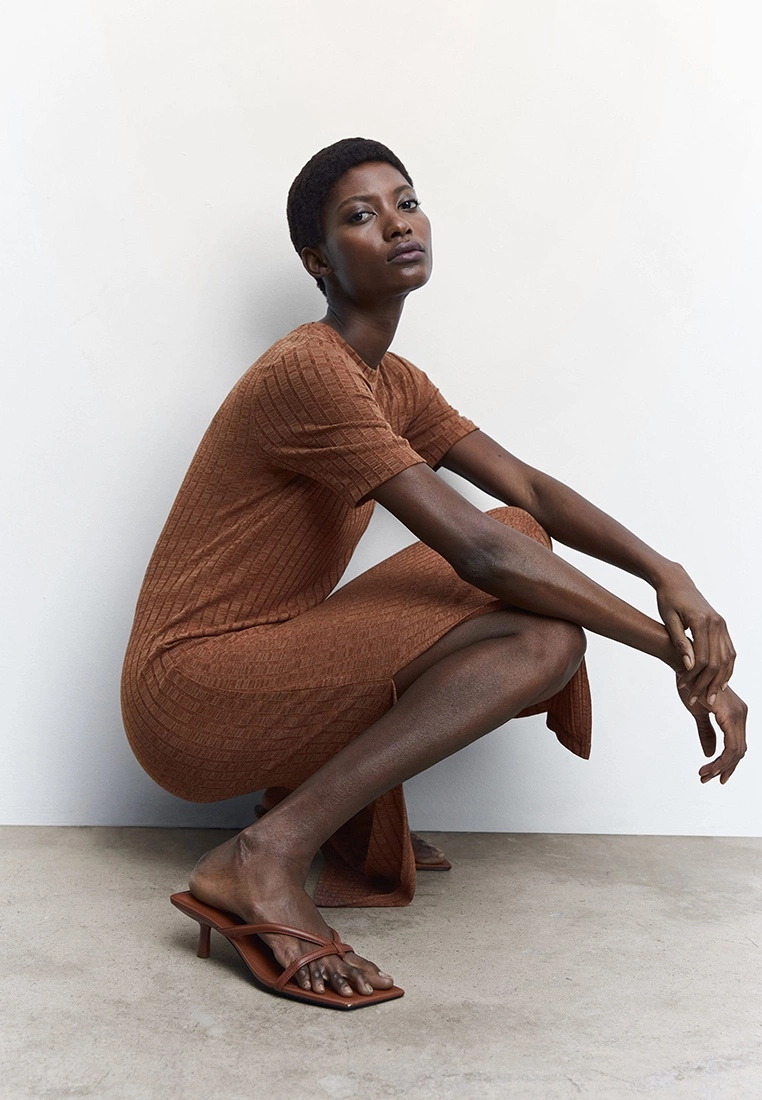 Mango Ribbed Knit Dress 6 Mango Ribbed Knit Dress - Image 4