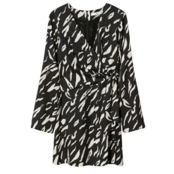 Mango Knot Print Dress -Mango popular store mango 1434 5226936 7