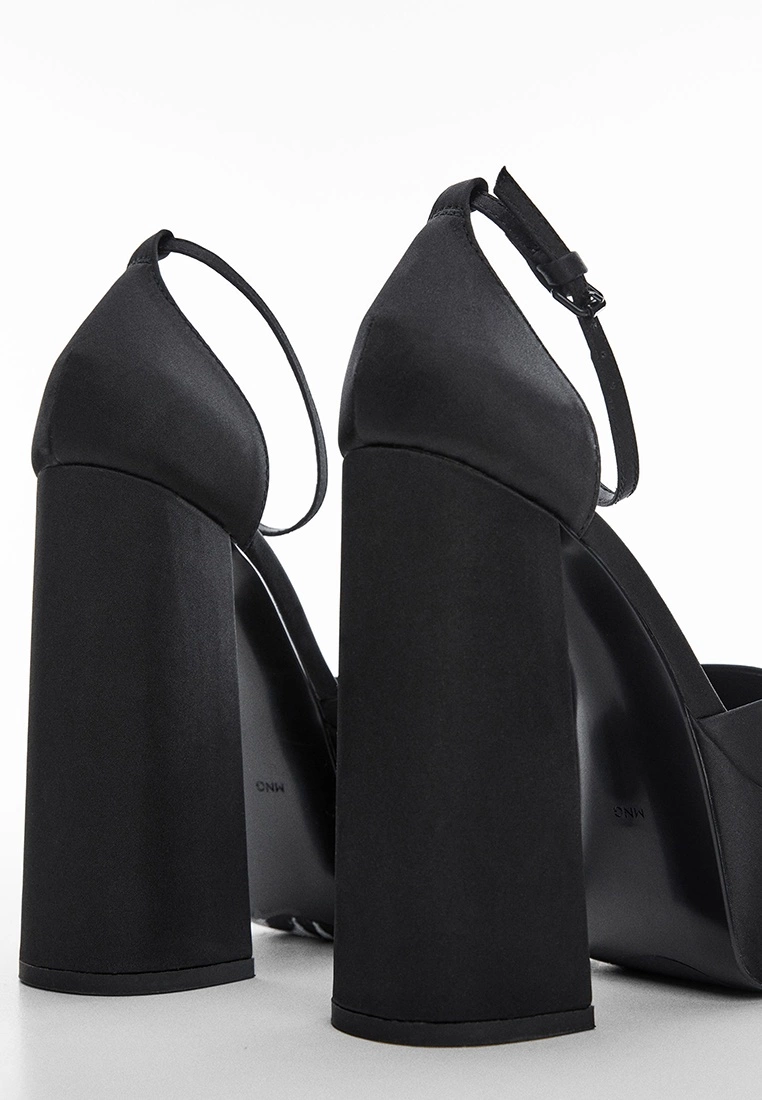 Mango Satin Platform Heels 5 Mango Satin Platform Heels - Image 3