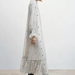 Mango Polka-Dot Dress With Ruffles -Mango popular store mango 1452 3216936 6