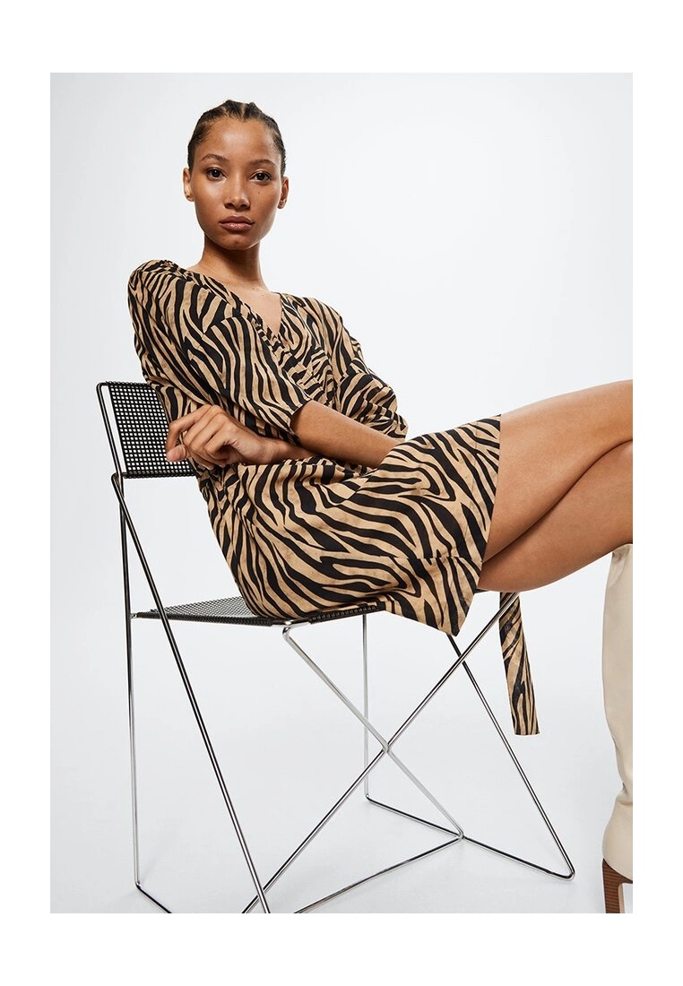 Mango Animal Print Dress 6 Mango Animal Print Dress - Image 4