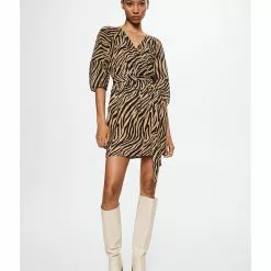 Mango Animal Print Dress 12 Mango Animal Print Dress -Mango popular store mango 1458 8716626 5