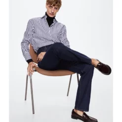 Mango Poplin Regular Striped Shirt -Mango popular store mango 1461 7180826 4