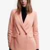 Mango Double-Breasted Blazer -Mango popular store mango 1464 4229046 1