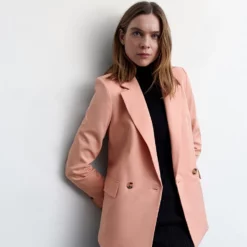 Mango Double-Breasted Blazer -Mango popular store mango 1465 4229046 5